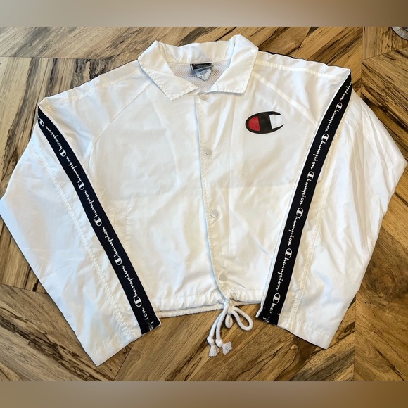 Champion Cropped Coaches Jacket Women’s M - Picture 1 of 3
